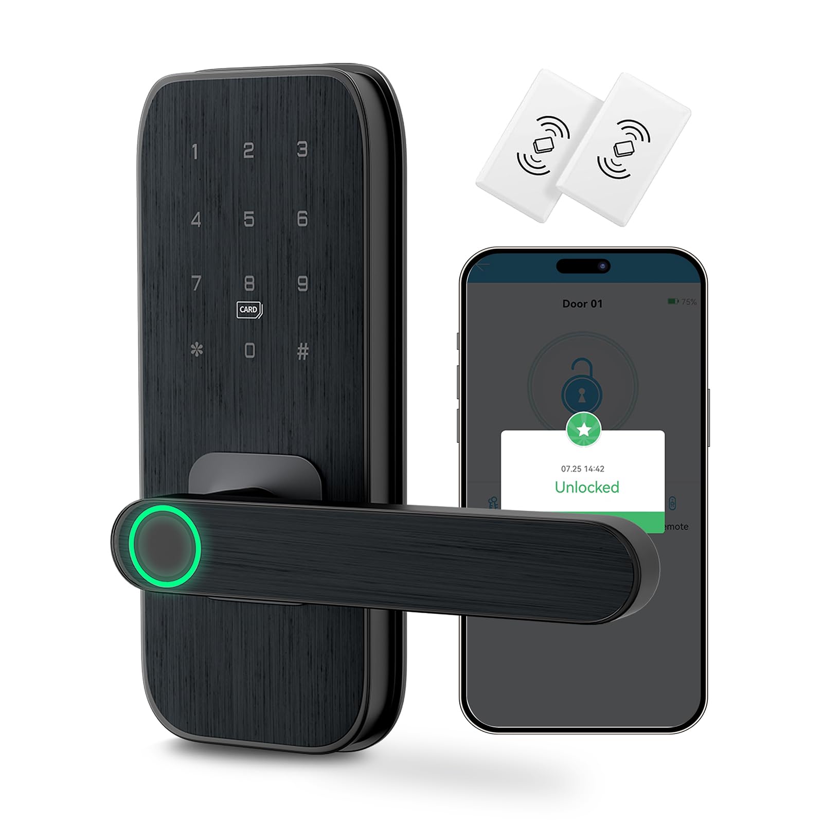 Photo 1 of Cybrlock Fingerprint Door Lock with Handle