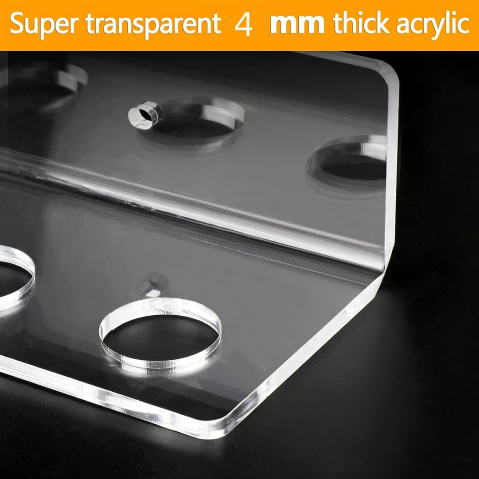 Estante para s de billar, soporte para tacos de billar montado en la pared - Soporte para de billar, montaje en pared,Organizador de accesorios de mesa de billar acrílico, sostiene 6 tacos de billar p