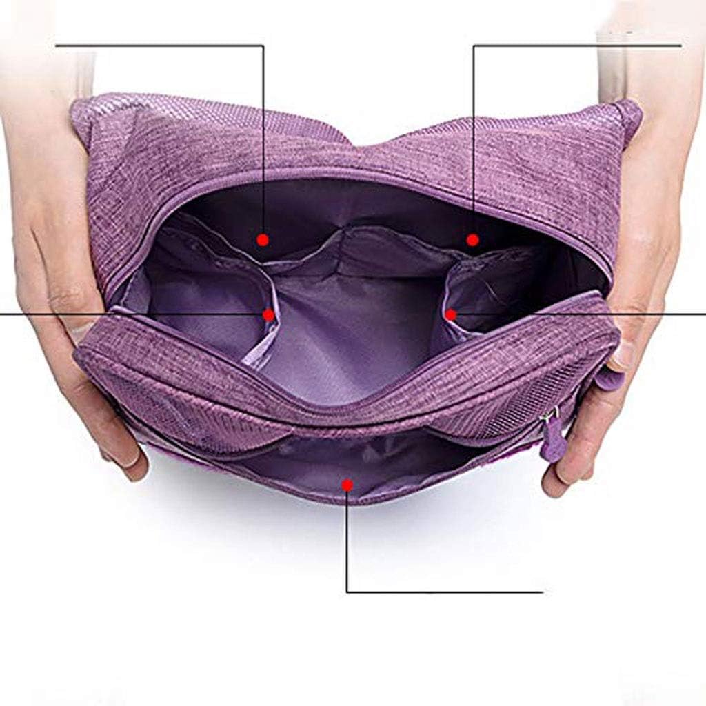 Travel Wash Bag, Large Capacity Multifunctional Waterproof Portable Cosmetic Handbag Toiletry image 5
