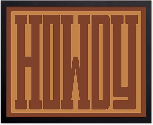 Miniatura 74 de Poster Master Howdy - Póster de tipografía beige retro, arte occidental, arte del salvaje oeste, arte moderno, regalo para hombres y mujeres,