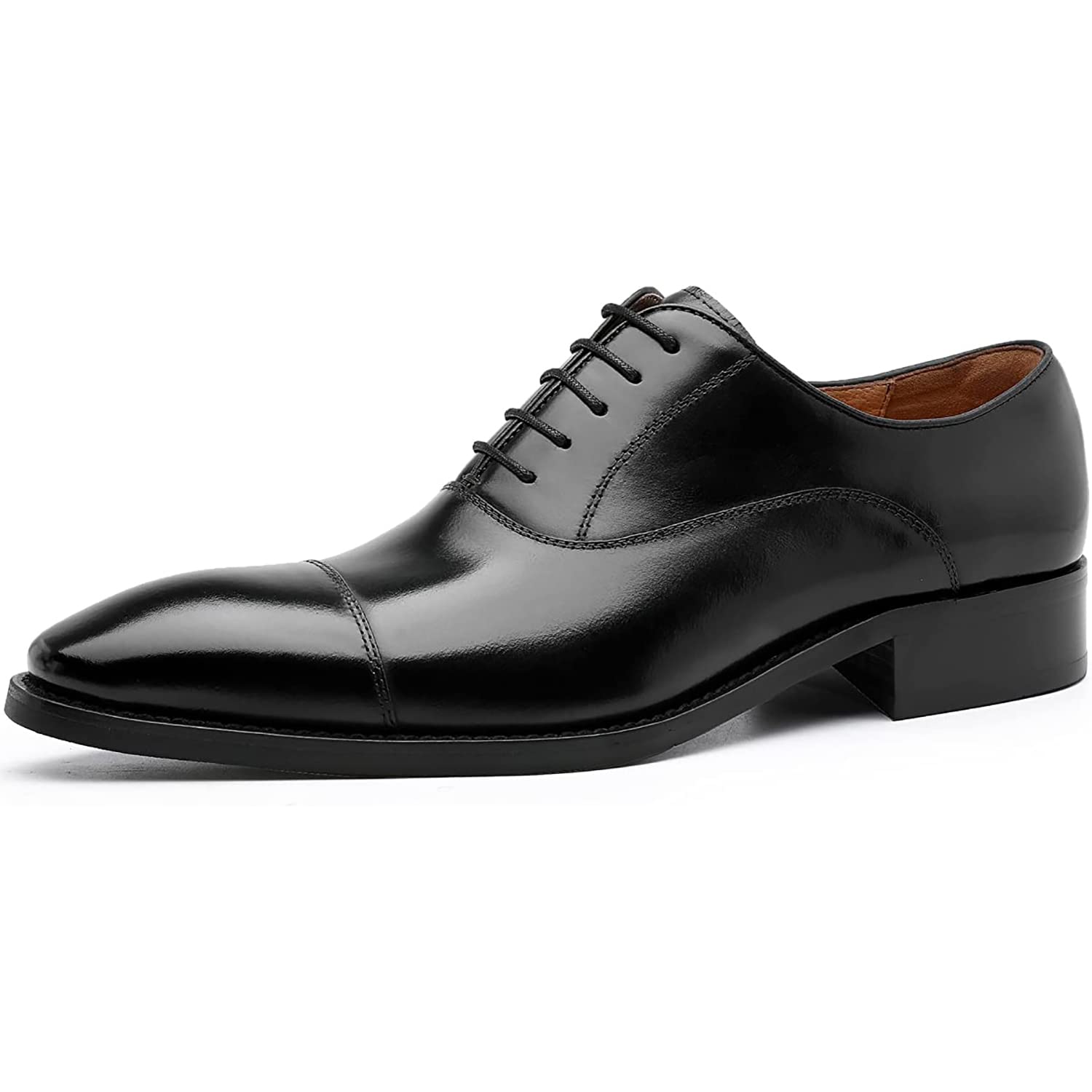 DESAI Chaussure Derbys Homme à Lacets Classique Oxford de Ville Cuir Détente Moderne Affaires Mariage Brock