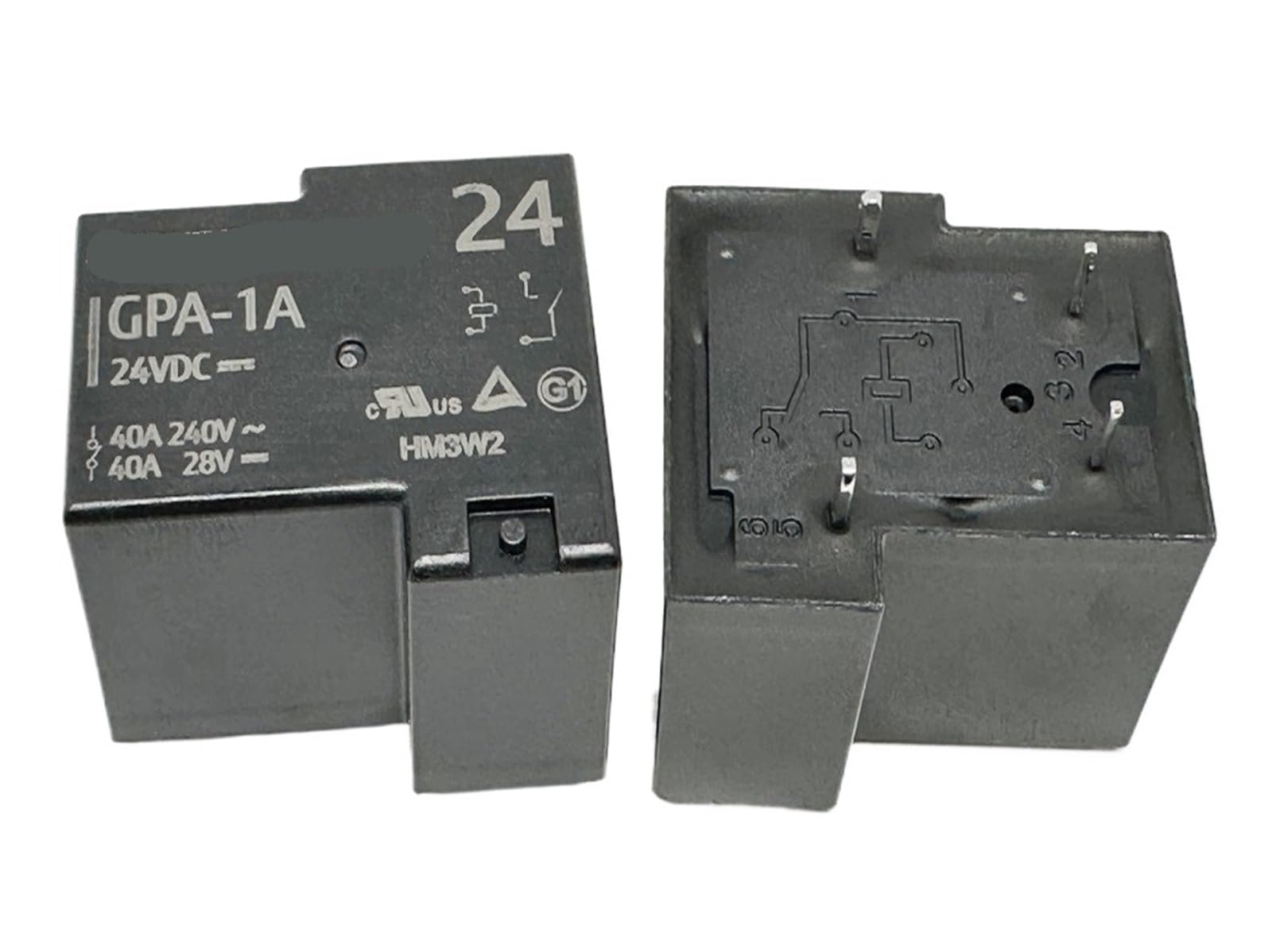 Yzwrwrmktb One Color 1Pc Gpa-1A 24Vdc (T90-1A-4P-12V/24V-40A) Relay 4 Pins