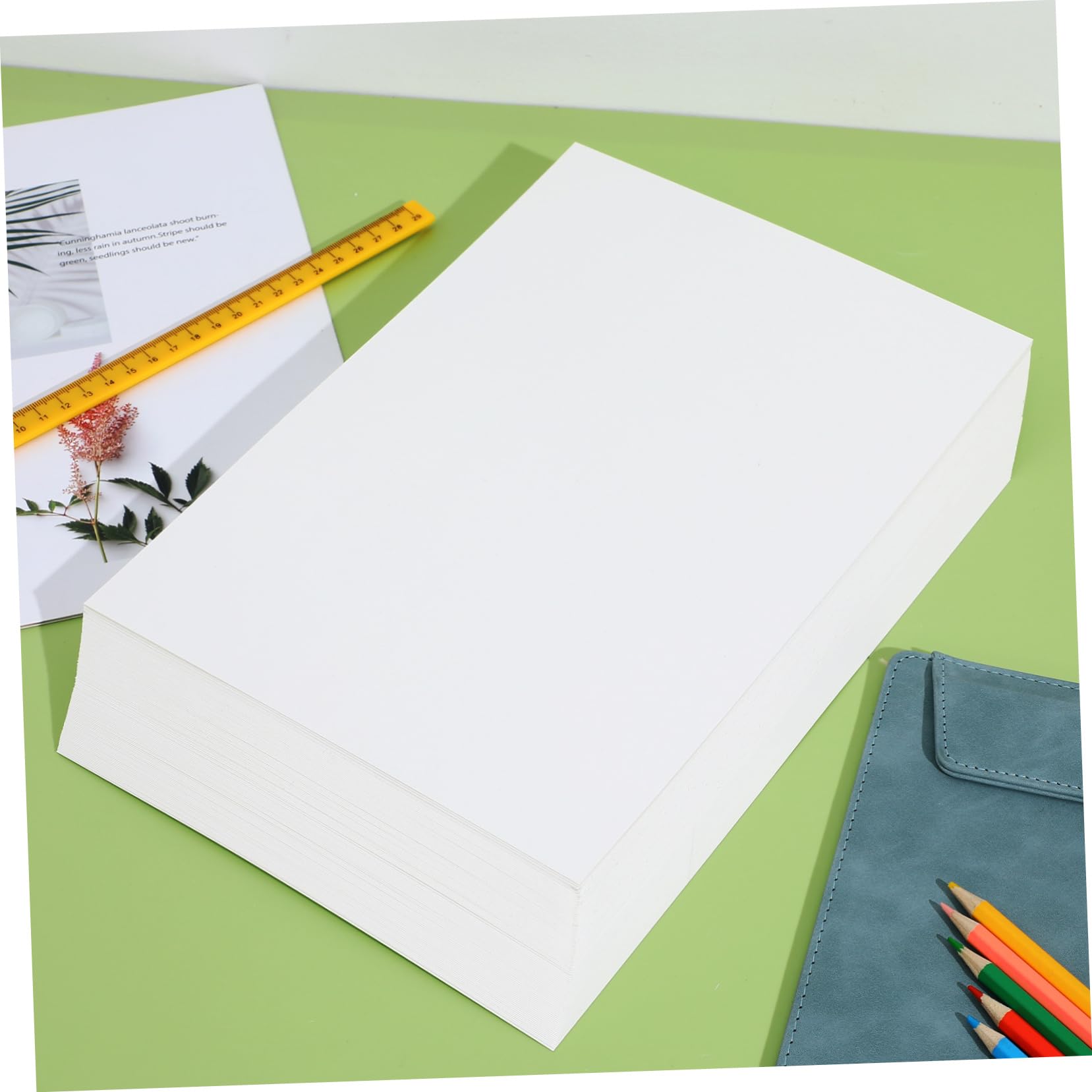 Angoily A4 Druckerpapier 100 Blatt Leichtes Kopierpapier Stoff Glatte Oberfläche Multipack für Kleines Büro Geeignet