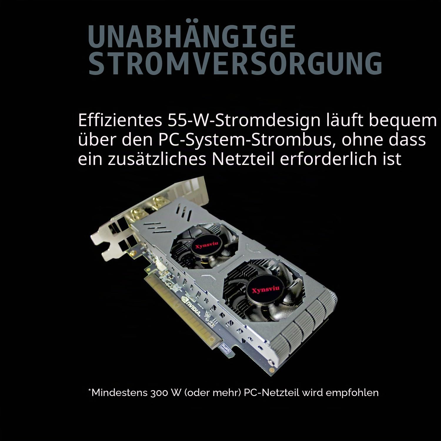 GeForce GTX 750 Grafikkarte Low Profile 4GB GPU PC 4 Monitor HDMI Port GDDR5 128 Bit DirectX 12 PCI Express X16 3.0 Mehr Monitor Unterstützung Grafikkarte (GTX750 4G 4HDMI)