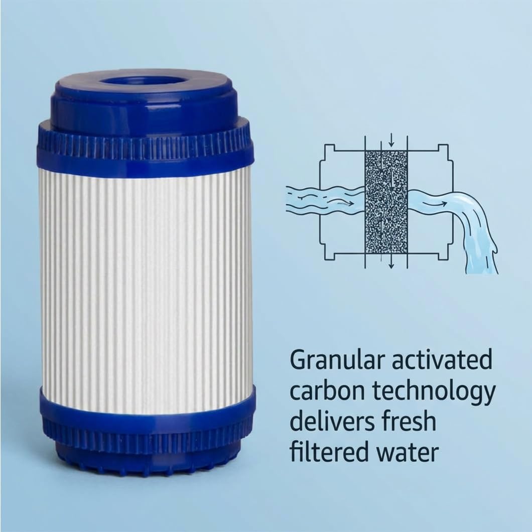 Opakowanie 6 Sztuk – Wkłady Filtracyjne UDF Z Węglem Aktywnym O Wymiarach 5x2,8in. Kompatybilne Z Większością Obudów Filtrów 5-calowych, Idealne Do Filtrów Przepływowych