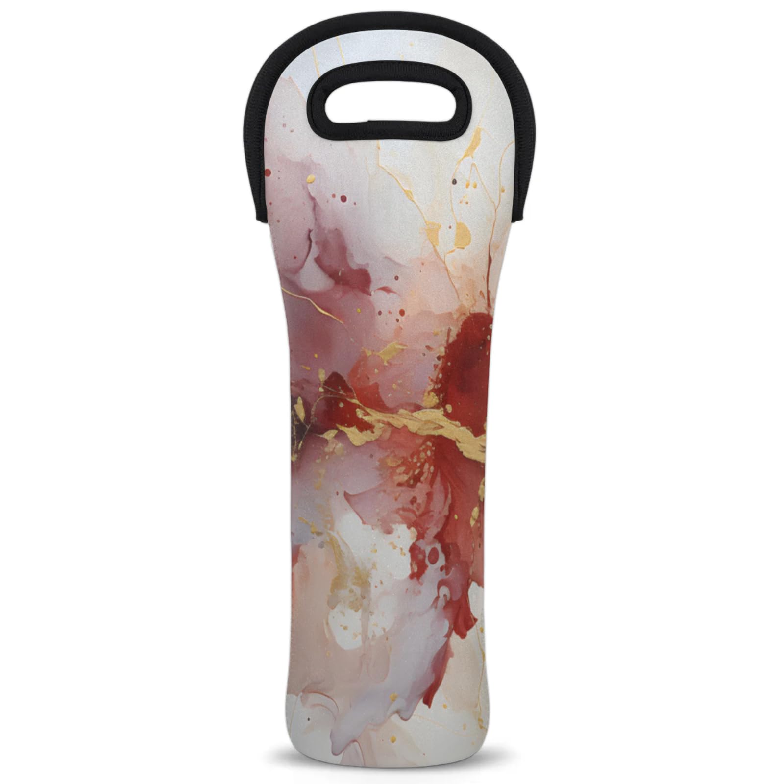 Neoprene Wine Tote Carrier Bag for Wine,Water, Champagne, Beer, Baby Bottles 15.6 x 5.1 Inches, Protective Wine Bag,Art Painting