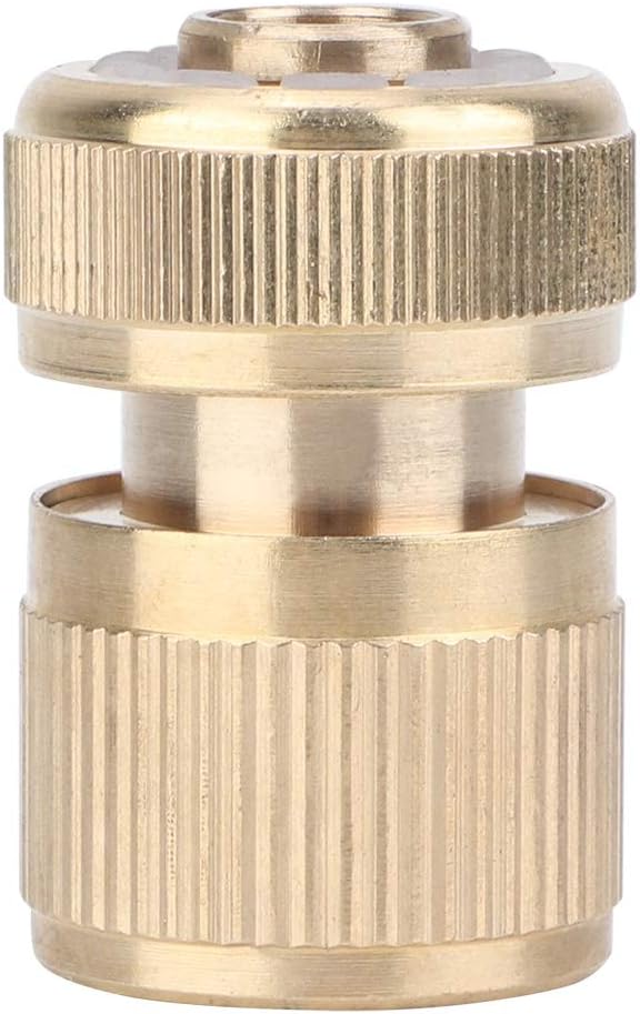 1/2" Garden Hose Quick Connect Solid Brass Quick Connector, Water Pipe Adapter for Home Garden, Quick Connection Hose Connector,
