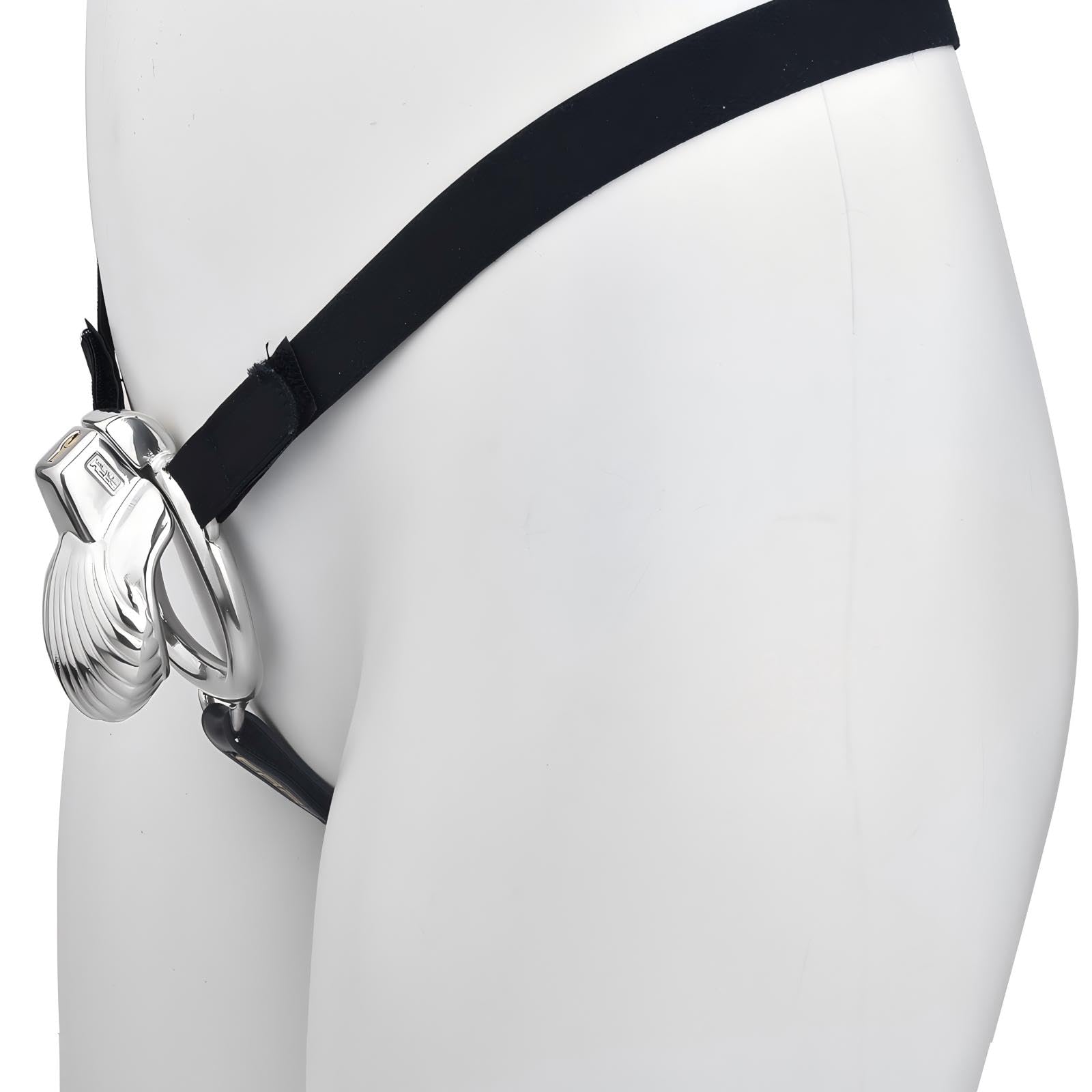 Sex Toýs Homme Cage de Chasteté en Métal Cage Chastetée Masculine avec Serrure Invisible et Ceinture Ceintures de Chasteté Utilisées pour Retenir Les Pénis Des Hommes (Silver,45mm)