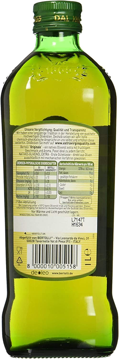Italian Gourmet olio extravergine di oliva Natives Olivenöl Extra 6 x 1L | Sapore mediterraneo, praktische Familienpackung zur Küche mit Gemüse, Brot und, Gesamtnettogewicht 6 L + Kostenlos Polpa 400g