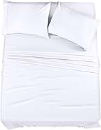 Utopia Bedding King Sheet Set – 4 Piece Bed Sheets for King Size Bed, Soft and Breathable Microfiber, Includes 1 Fitted Sheet, 1 Flat Sheet and 2 Pillowcases (White)