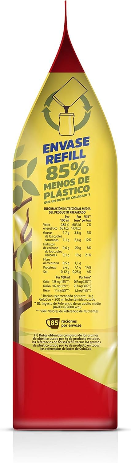 ColaCao Original: avec cacao naturel et sans additifs - 1200 g