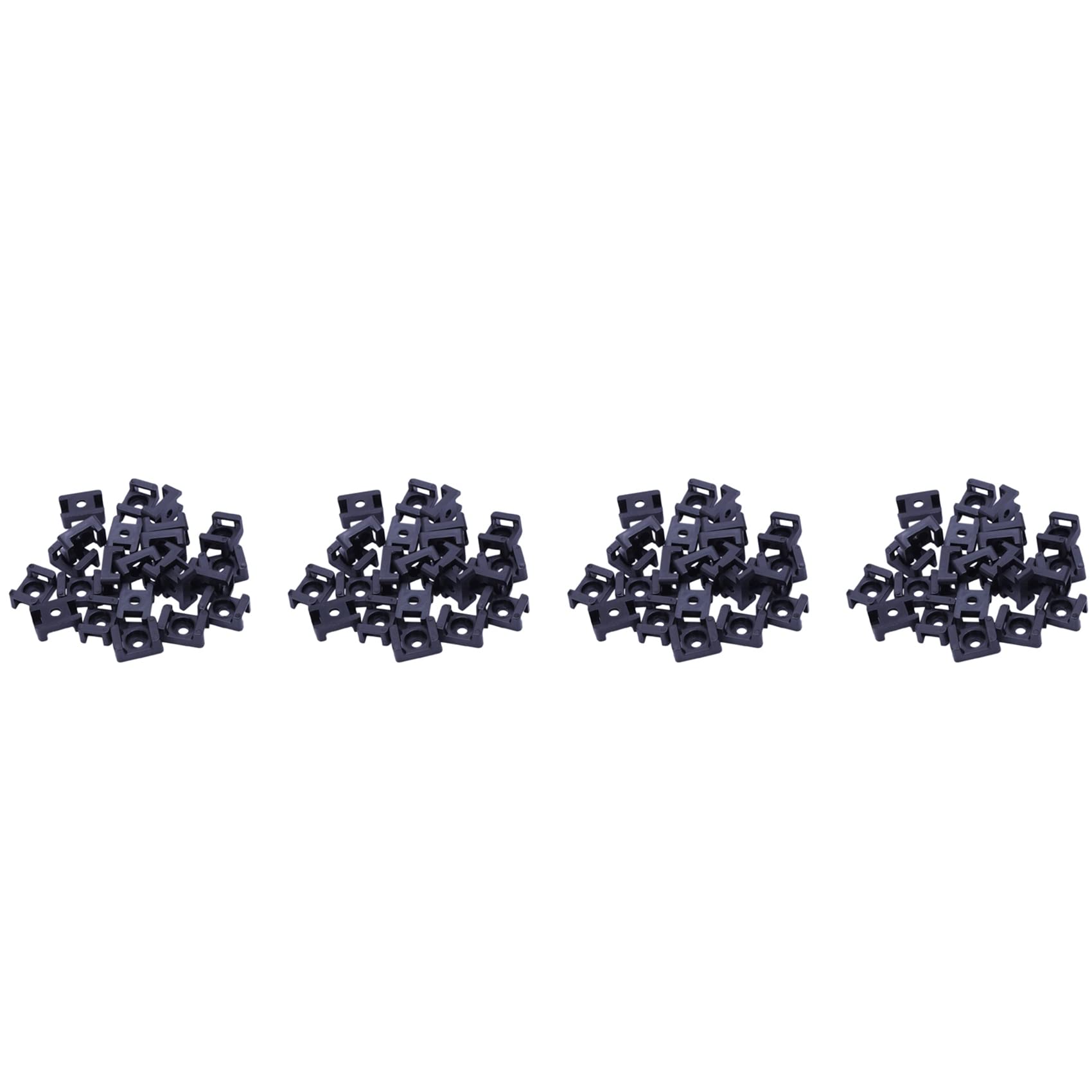 Jnchdghwa Black Bracket Mount Saddles Bases Cable Tie Bracket 23Mmx16mm 120 Units