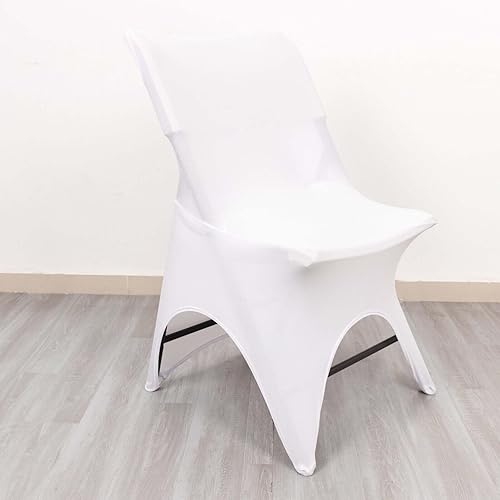 Miniatura 3 de Efavormart - Funda para silla plegable de elastano de alta calidad con arco abierto de 3 vías, funda para silla de boda ajustada con bolsillos para