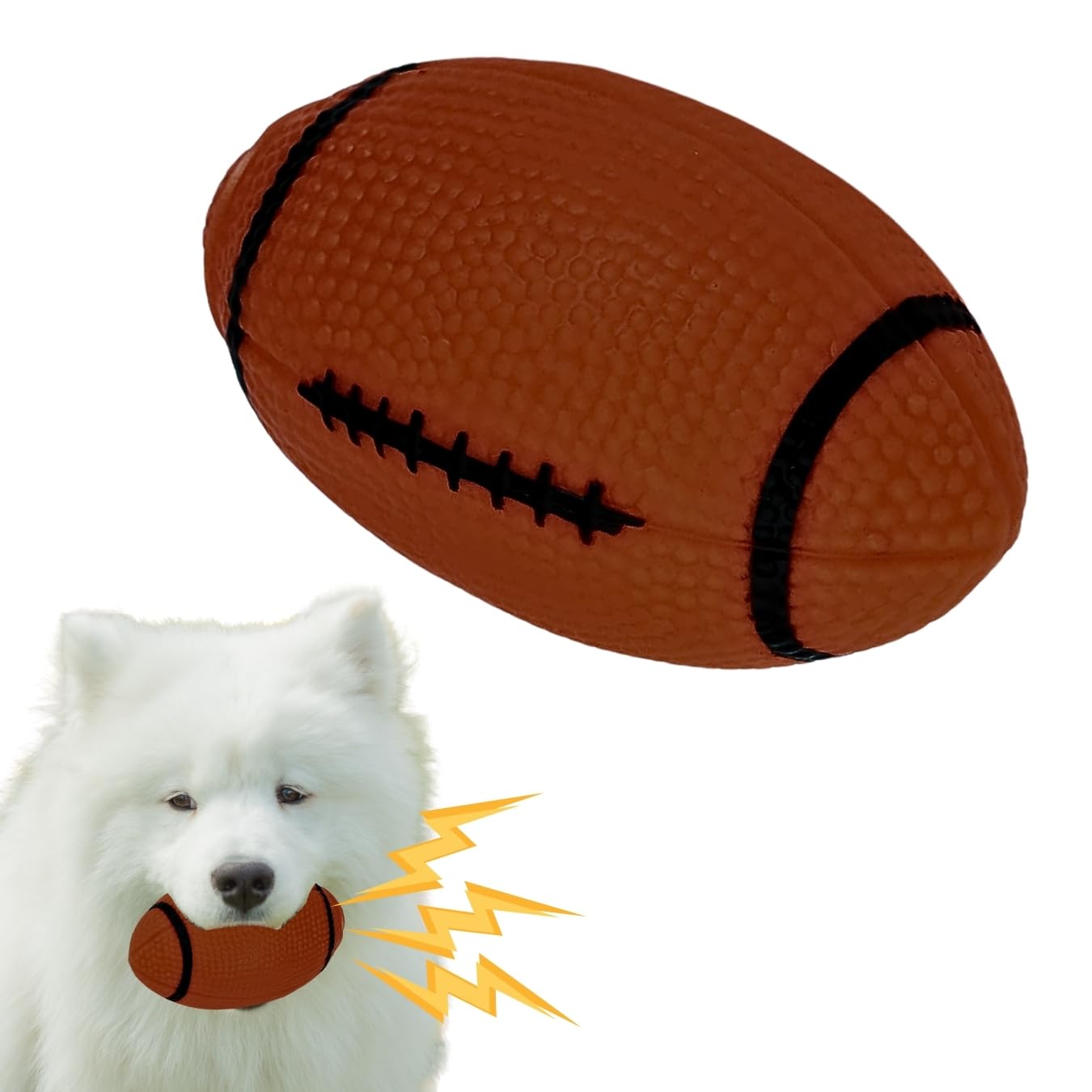 Western Era Squeaky Brown Rugby Ball Toy is a Lively and Festive pet Toy Designed to Provide Endless Hours of Entertainment. This Playful pet Accessory adds a Festive Element to Your pets Playtime. (B0D172SD5F) Amazon Price History, Amazon Price Tracker