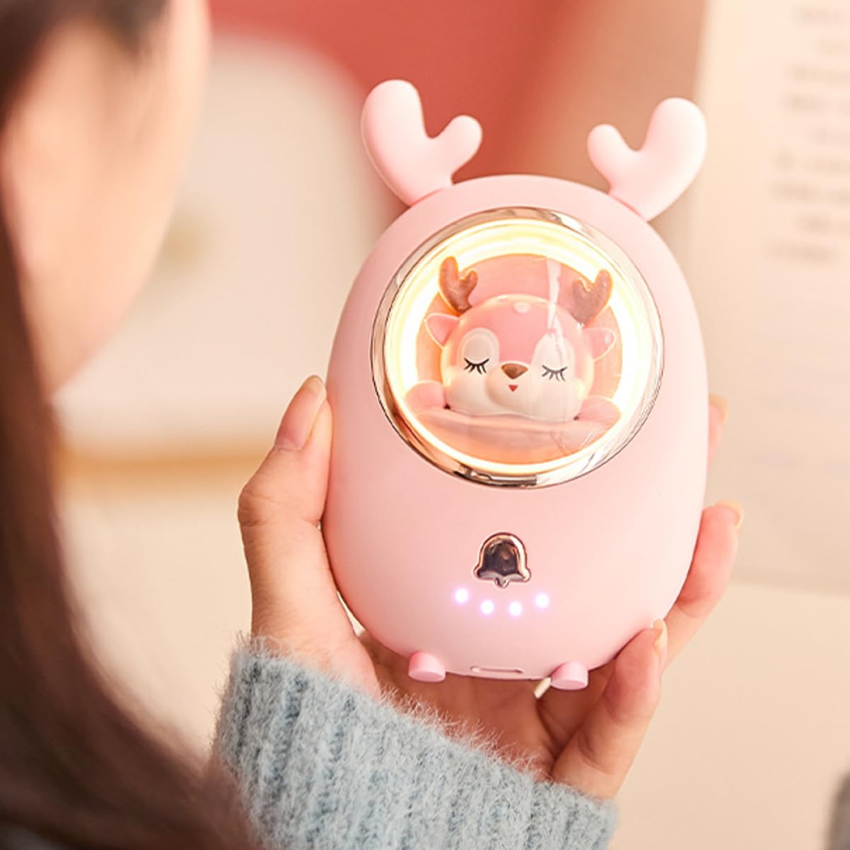 Happyyami Wapiti Chaud bébé Bouteille d'eau Chaude bouillotte Enfant Hand Warmers Rechargeable Batterie Externe Portable Mini Chauffe Banque d'alimentation Unique Batterie au Lithium