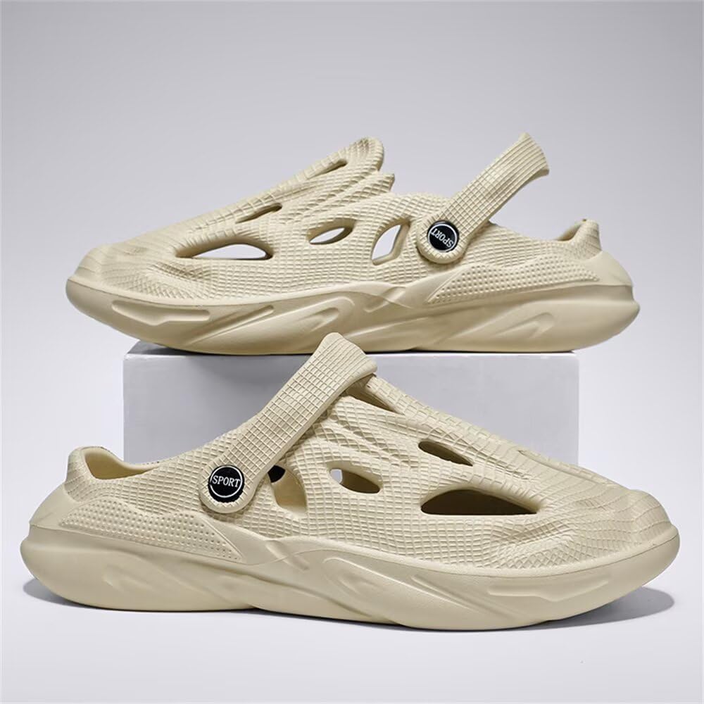 GSLMOLN Men Slip On Clogs Shoes: Beach Quick-Dry Garden Casual Sandals - Non Slip Outdoor Comfortable Slides Slippers