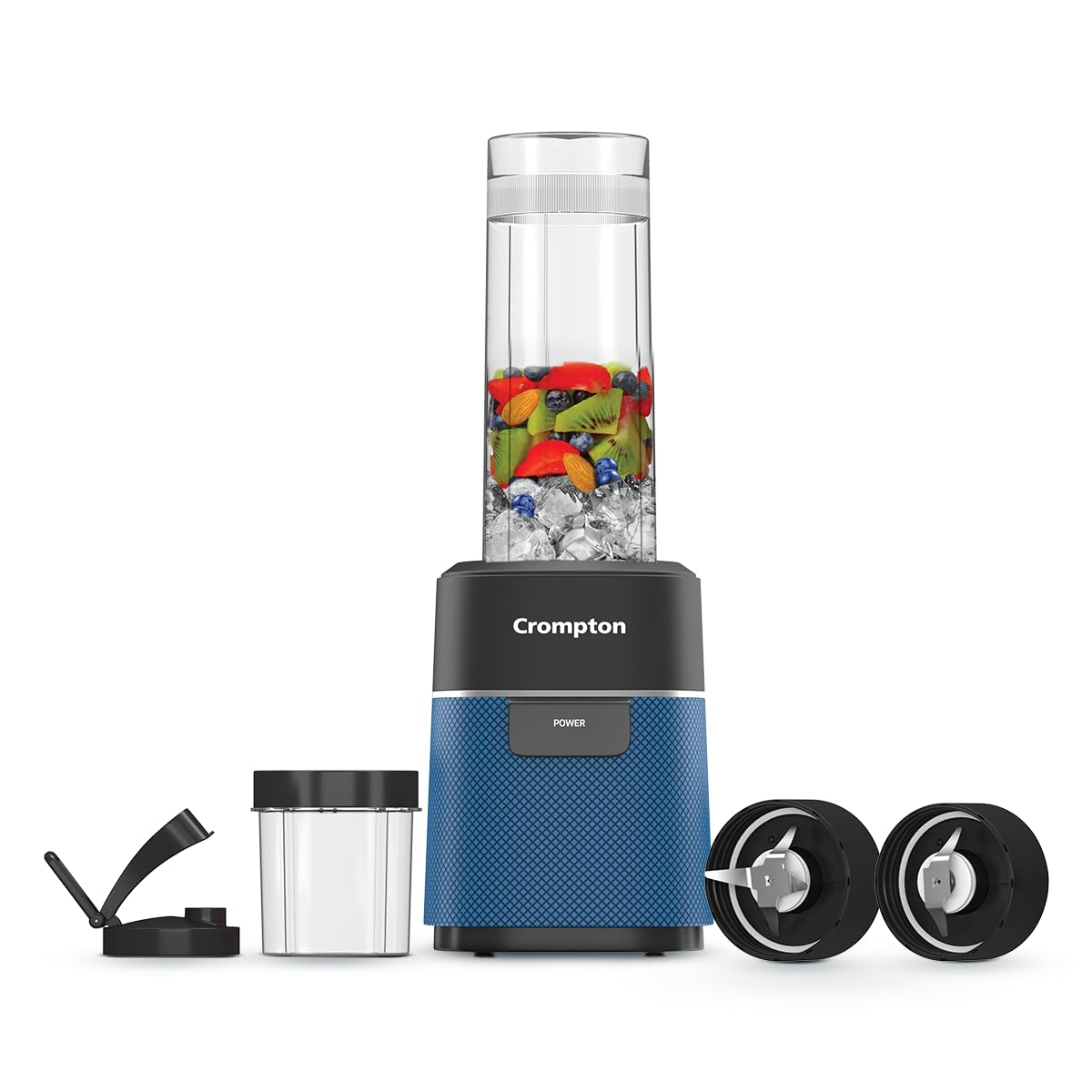Crompton Ameo Fresh | Nutri Blender | Smoothie Maker | Mixer Grinder | Maxi Blend Technology | Smart safety lock | Power Button | 400 Watts | Sipper Cap | Lump Free Quick Blends | 2 years warranty-image-32