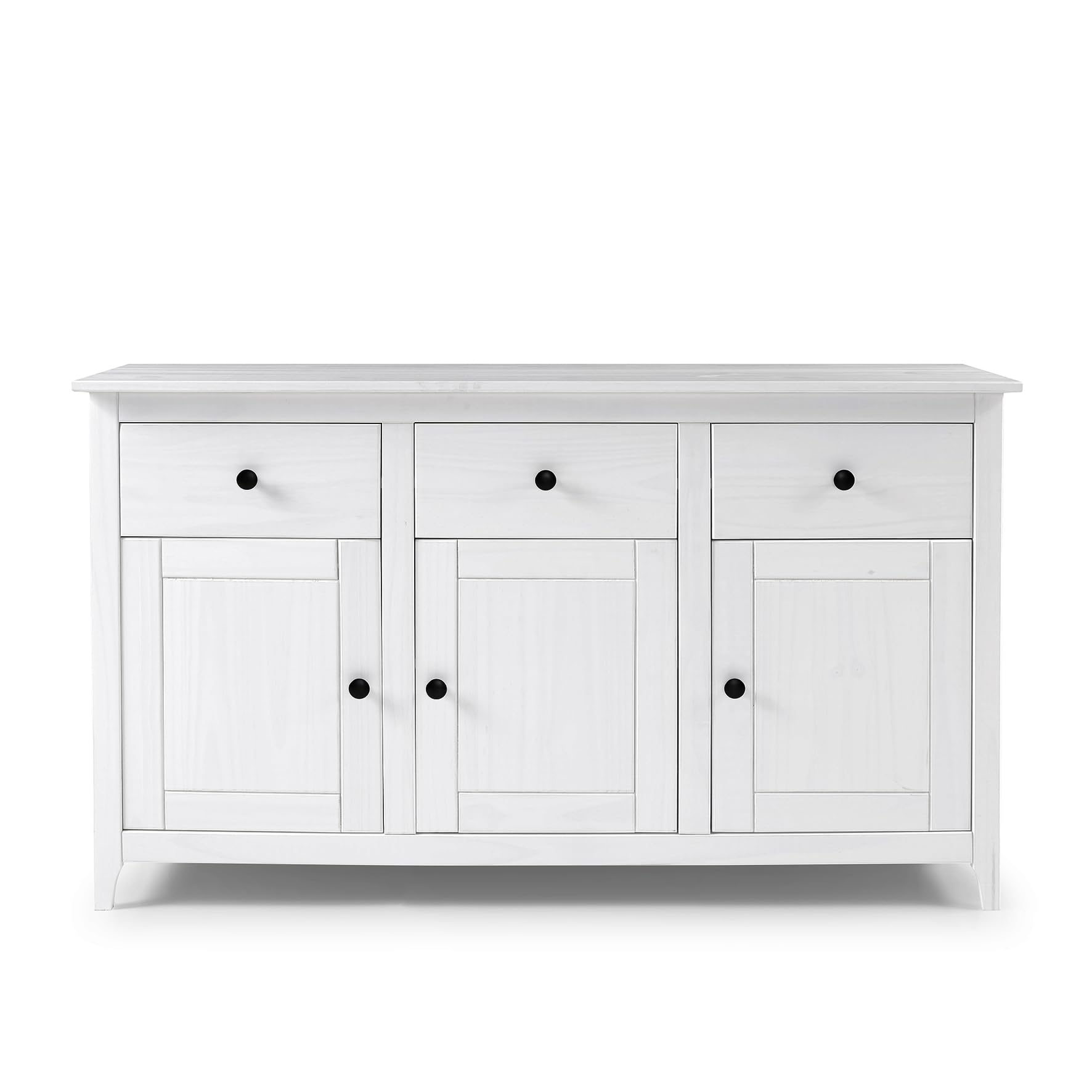 Buyqualia Aparador OSMA 3P 3C, 79x134x40 Blanco Abierto