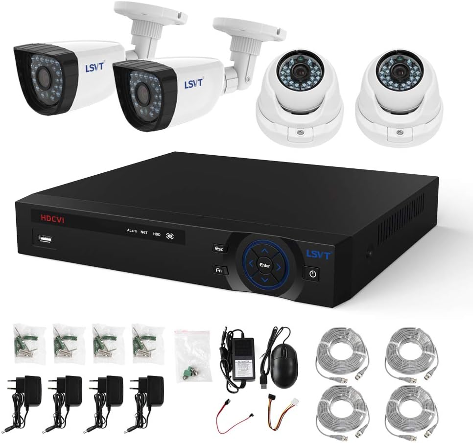 FREECAM 4CH CCTV System 720P HDMI AHD CCTV DVR 4PCS 1.0 MP IR Outdoor Home Security Camera 1200 TVL Camera Surveillance Kit