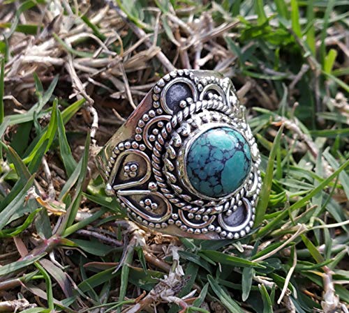 Blue Turquoise Ring, Sterling Silver Ring, Ultimate Ring, Exclusive Ring, Bridal Gift For Her, Boho Chic Ring, Statement Ring, Turquoise Jewelry, Promise Ring, Delicate Ring, Vintage Style