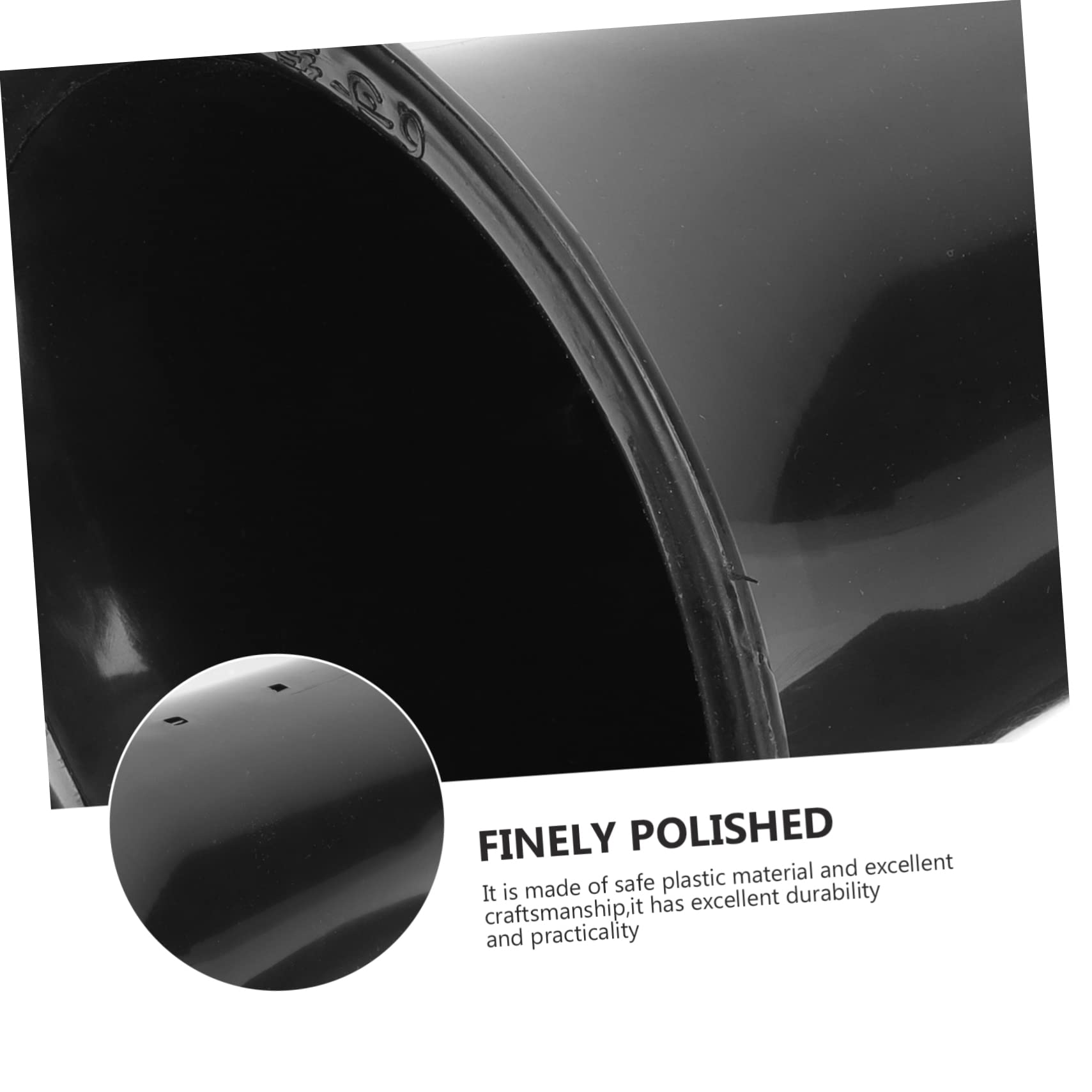 Kisangel 10 Pots pour Orchidées en Plastique Noir, Contrôle des Racines, Perméables et Pratiques, Design Simple et Surface Esthétique, Adaptés Jardin et Intérieur