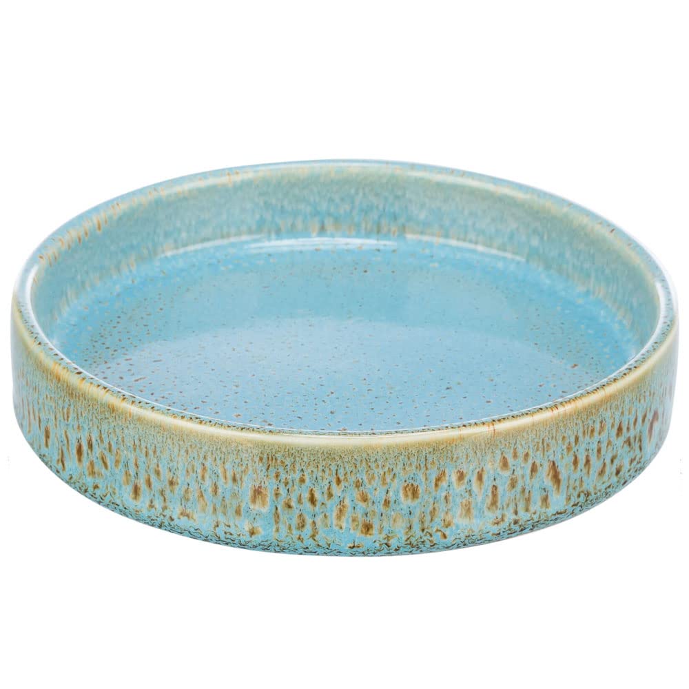 TRIXIE - Ceramic Cat Feeder, 0.25 L/Ø 15 cm, Blue