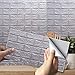 10 PCS 3D Adesivi Mattone, Adesivi per Piastrelle 3D Autoadesivi da Parete Fai Da Te Impermeabili in Schiuma, per Soggiorno Cucina Casa, 38 x 35 cm (grigio)
