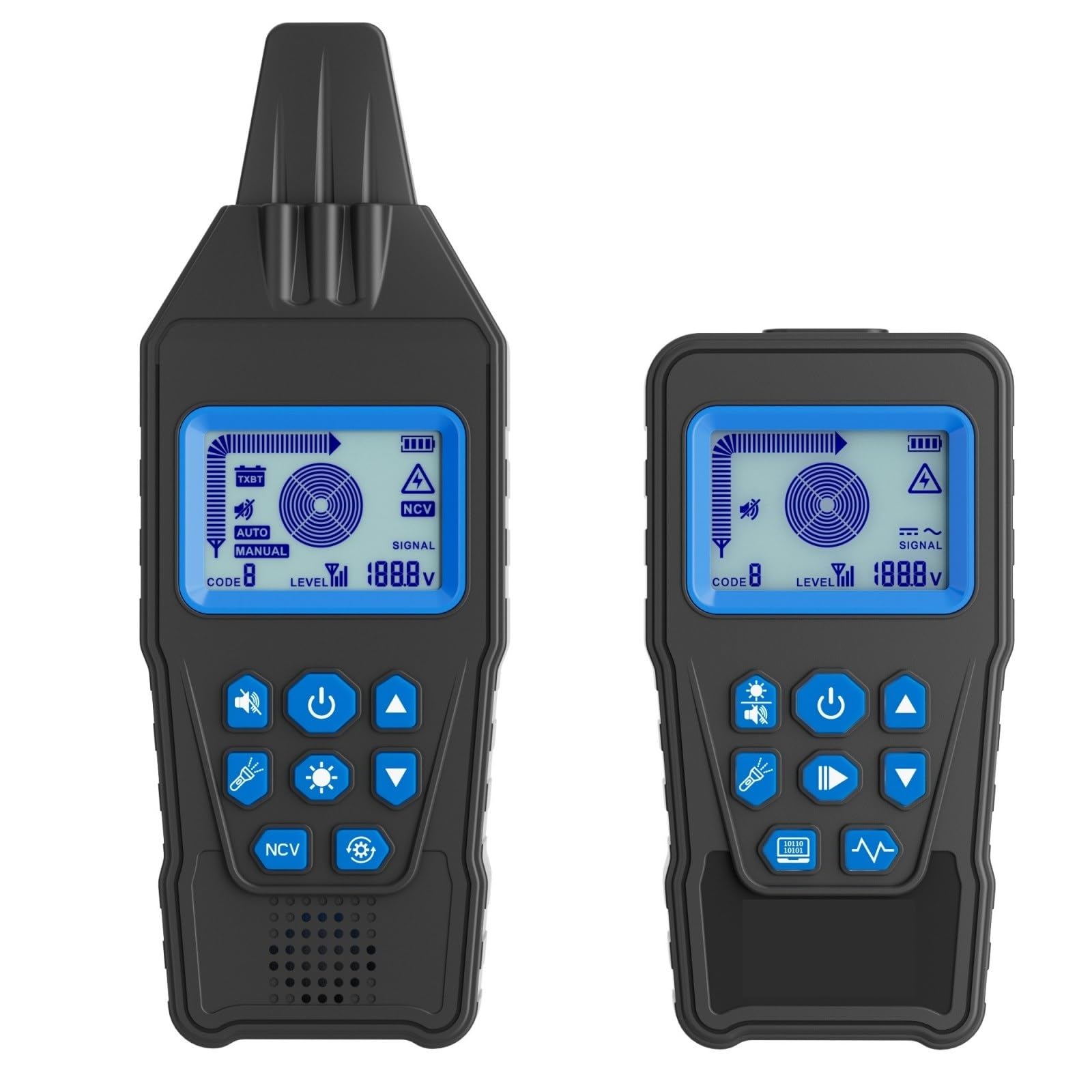 Mthckxjbsuz Nero Cable Tracker, Underground Cable Tester Anti Interference Tracker High&Low Locator Pipe Detector