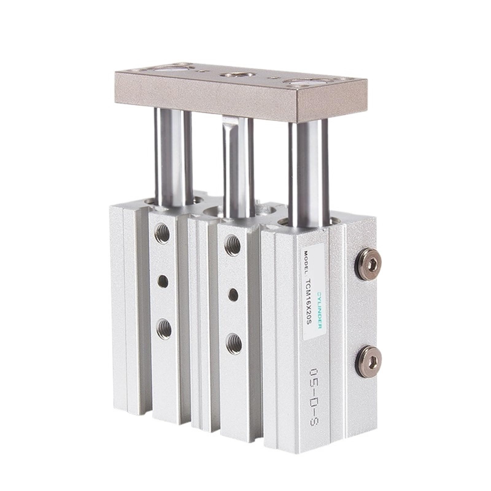 Trois cylindres TCM32X60S actionneur pneumatique et vérin guidé triple tige