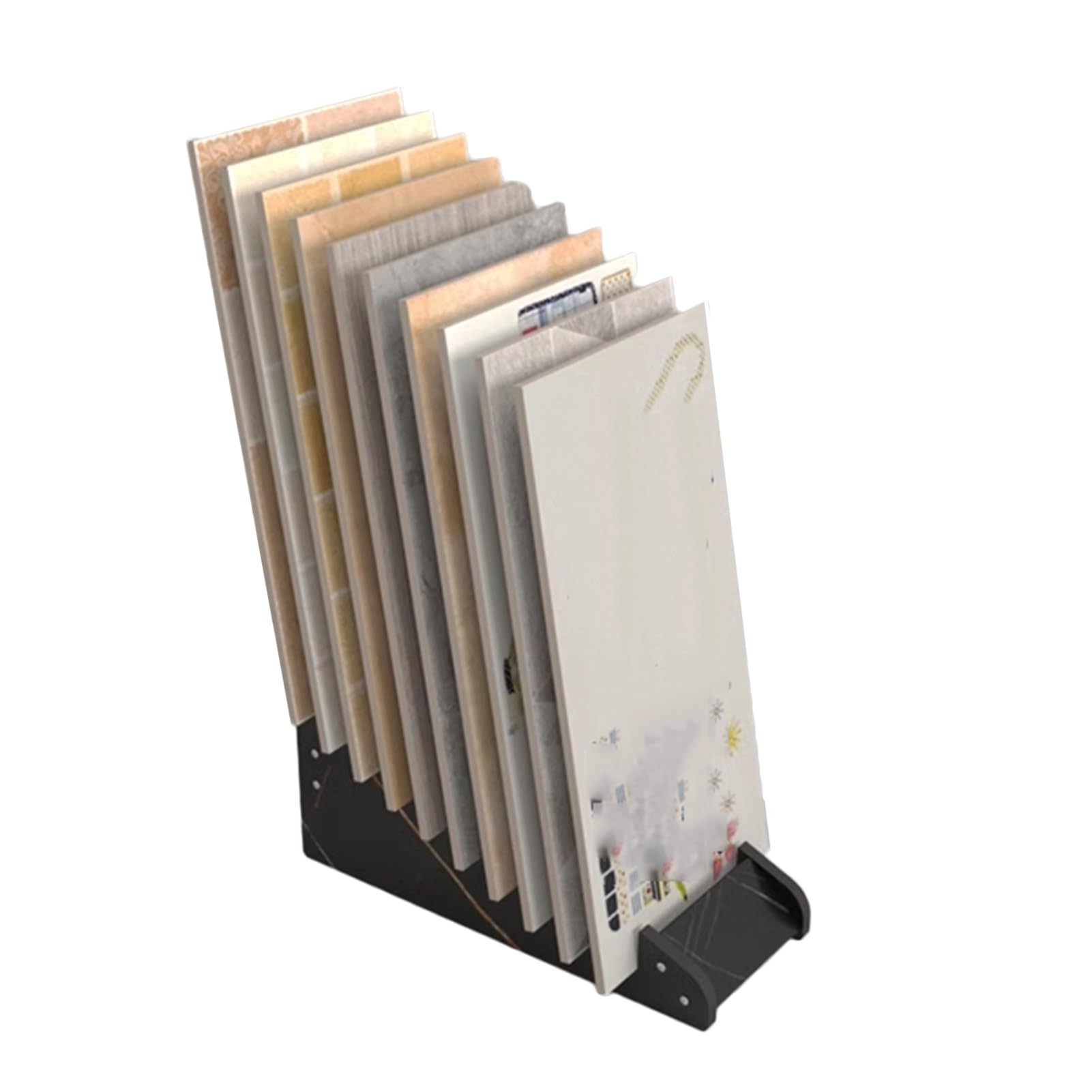 Présentoir en bois pour échantillons de carrelage et céramique de 52 cm