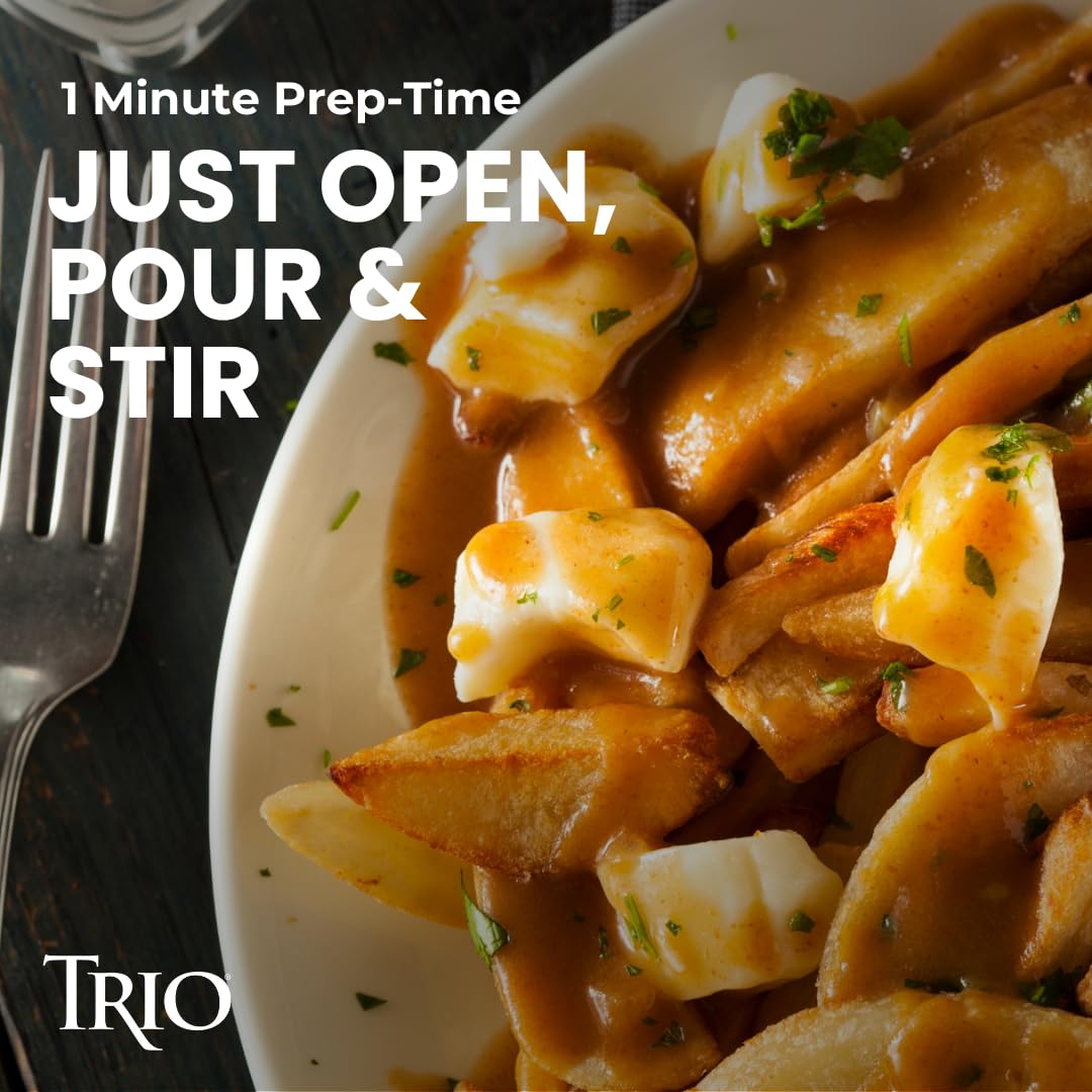 TRIO Brown Gravy, Fat-free, Cholesterol Free, Instant Gravy Mix, 467g - 5