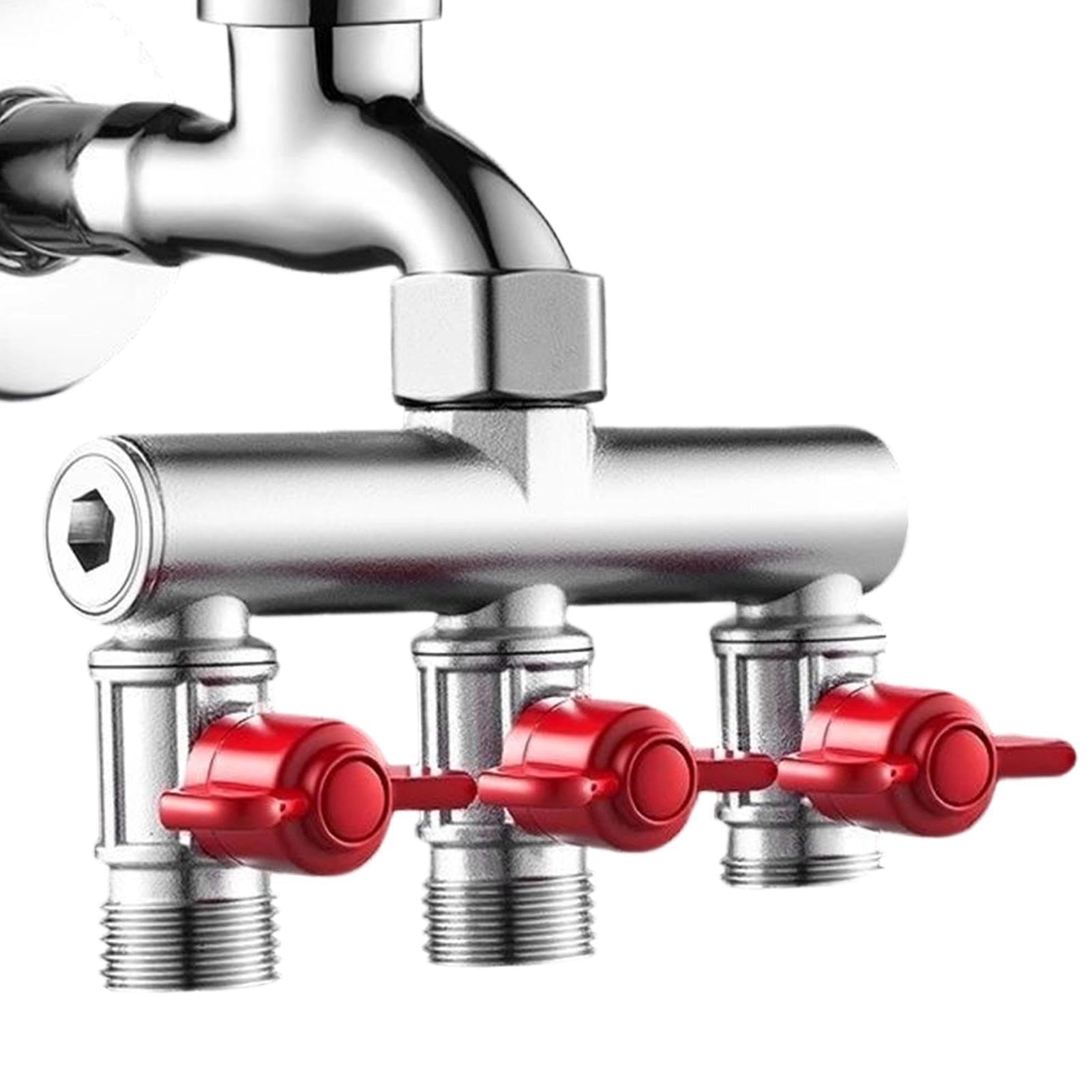 Connecteur en métal à 3 voies vanne séparateur de tuyau robuste haute durabilité