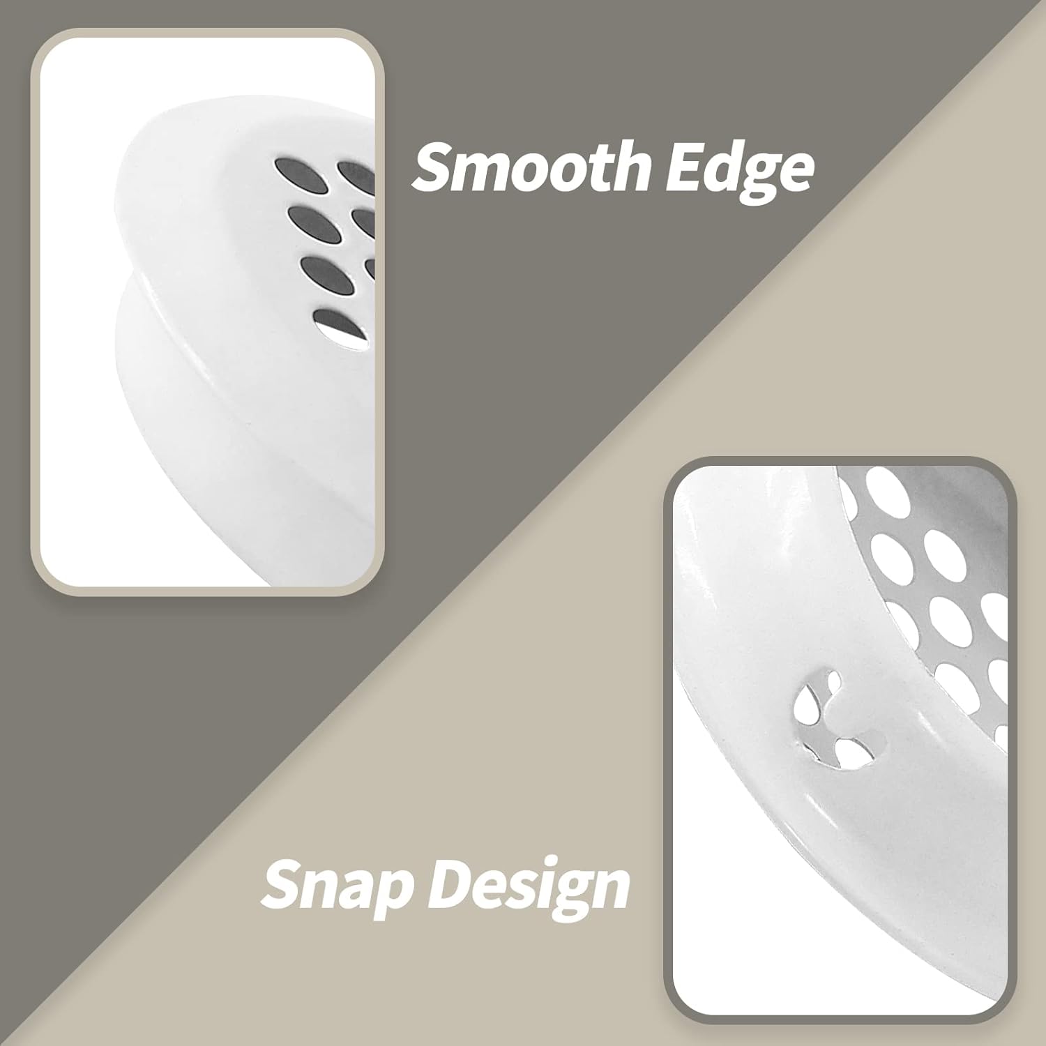 Bivethoi 50 Pcs Air Vents, 53mm / 2.1" Circular Soffit Vent, Stainless Steel Round Mesh Hole Vent Cover for Cabinets Kitchen Wardrobes, White Cant