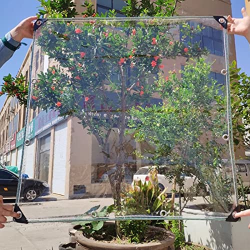 Bâche transparente en PVC imperméable pour protéger la terrasse du vent - 2