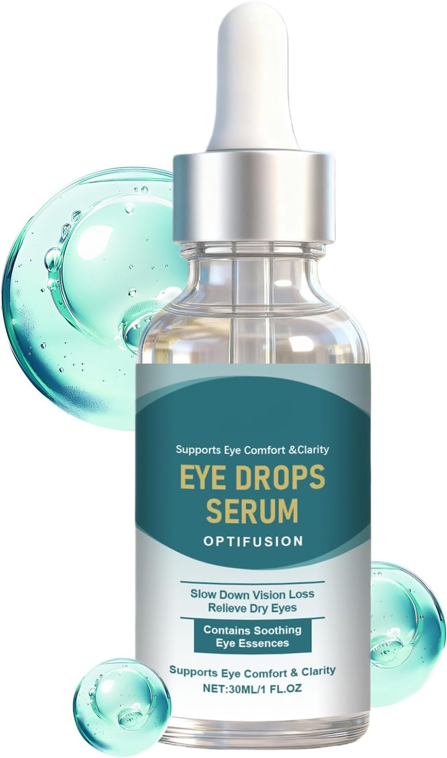 Eye Relief Drops - 30ml Moisture Solution, Fast Relief with Hydrating Comfort, Gentle Formula with Soothing Effect, Health Care, Eye Drops for Kids Adults Seniors During Study Work Travel