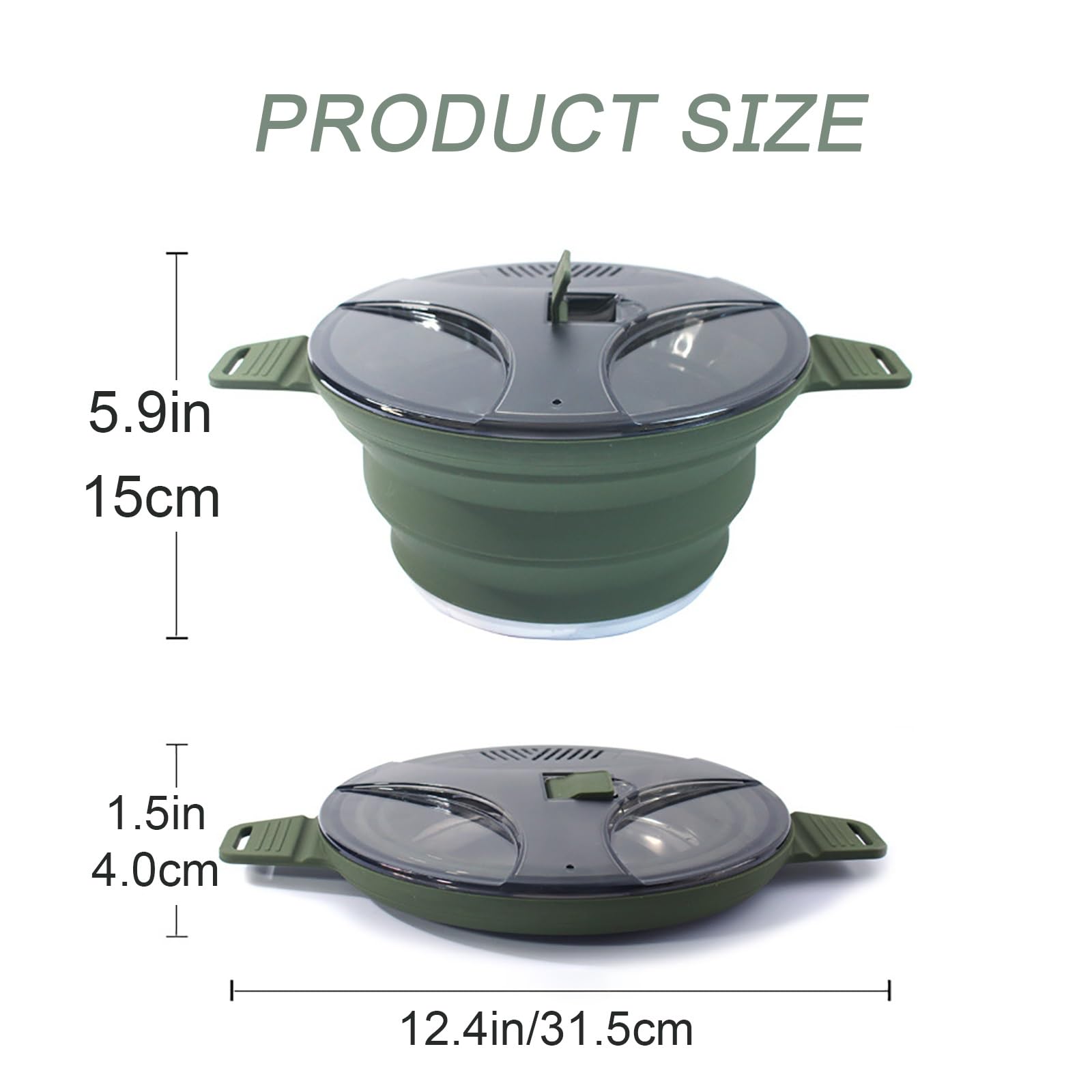 Accesorios Camper para Acampar, Juego de Cocina Portátil de gel de Sílice para Acampar, Accesorios Camper para Furgonetas, Senderismo