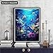 Zariocy 5D Diamond Art Kits for Adults Fish, DIY Paint with Diamond Art Underwater World Round Full Drill Crystal Diamond Paintings Arts Craft for Home Office Wall Decor 12x16 inch