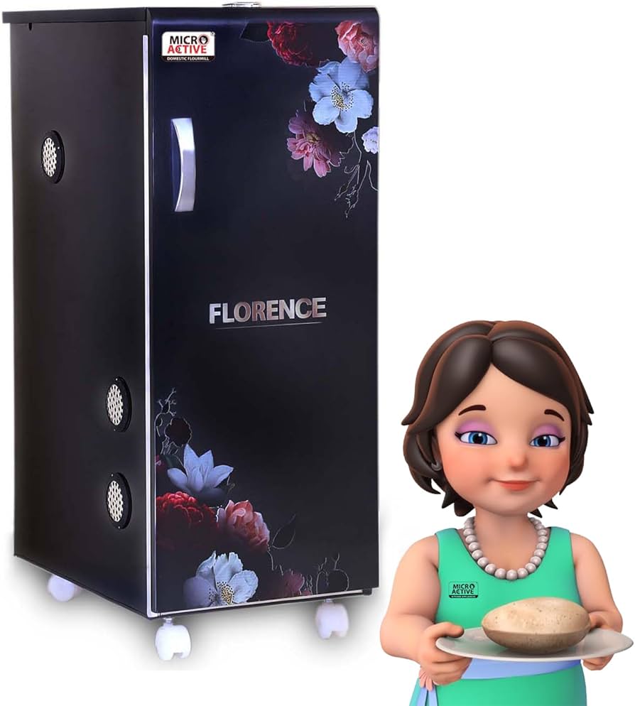 MICROACTIVE® Florence Automatic Domestic Flour Mill with Free