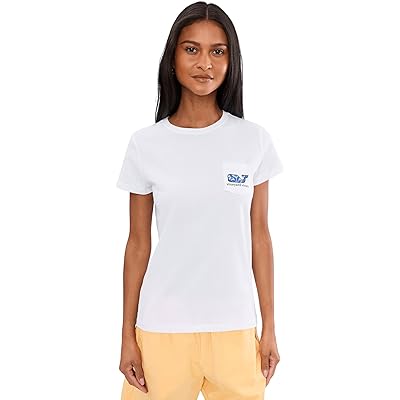 Vineyard Vines Short Sleeeve Pocket Tee white cap
