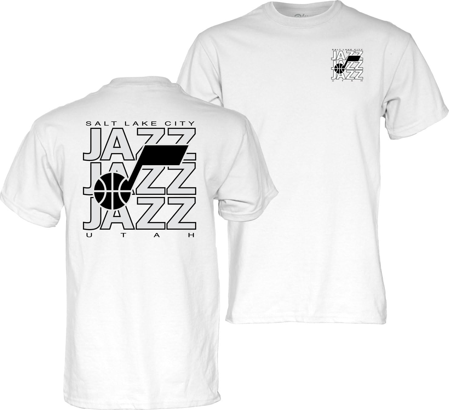 Blue 84 NBA Officially Licensed T-Shirt Front/Back Press White