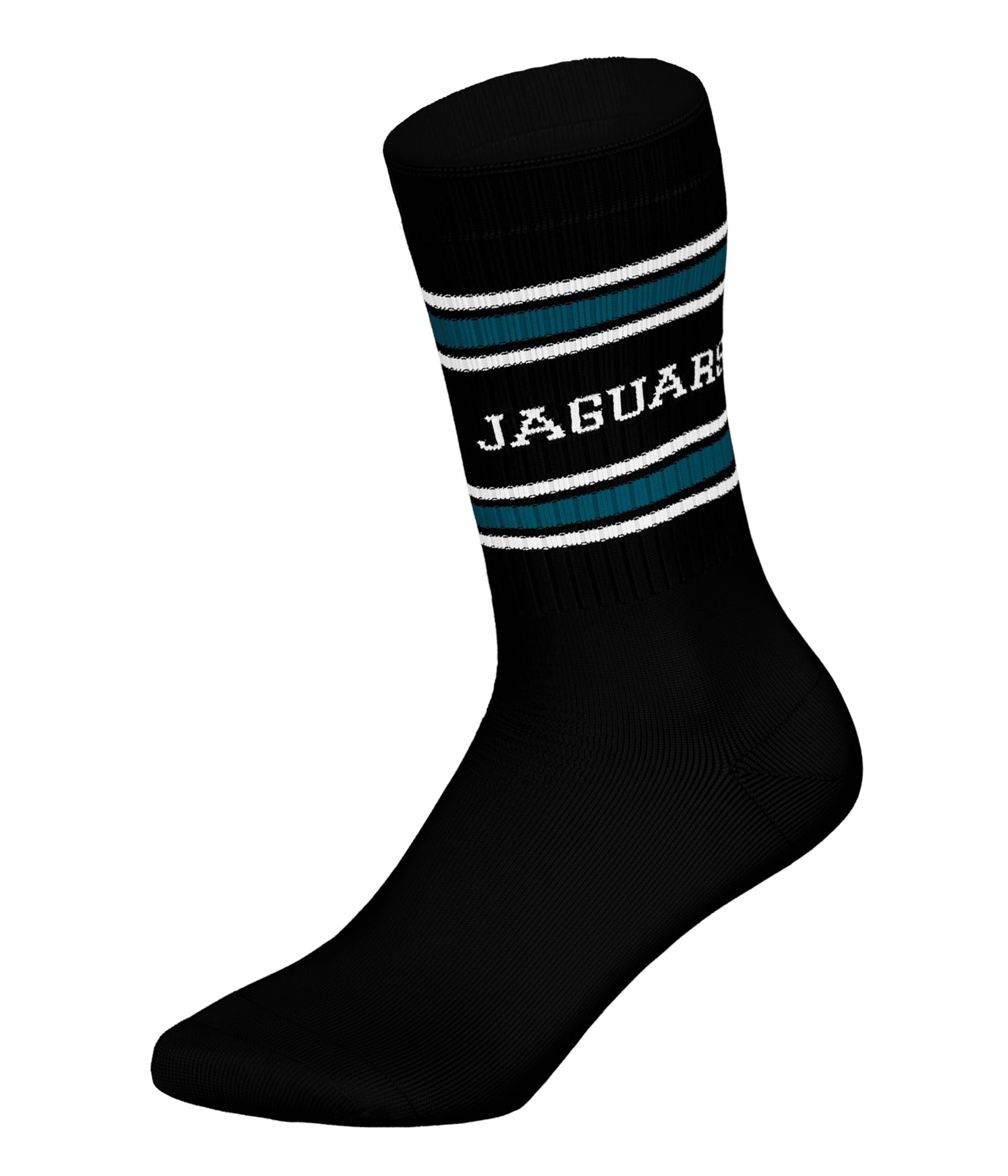 JACKSONVILLE JAGUARS 3pk Crew Socks - TEL/WHT/BLK - 43/46