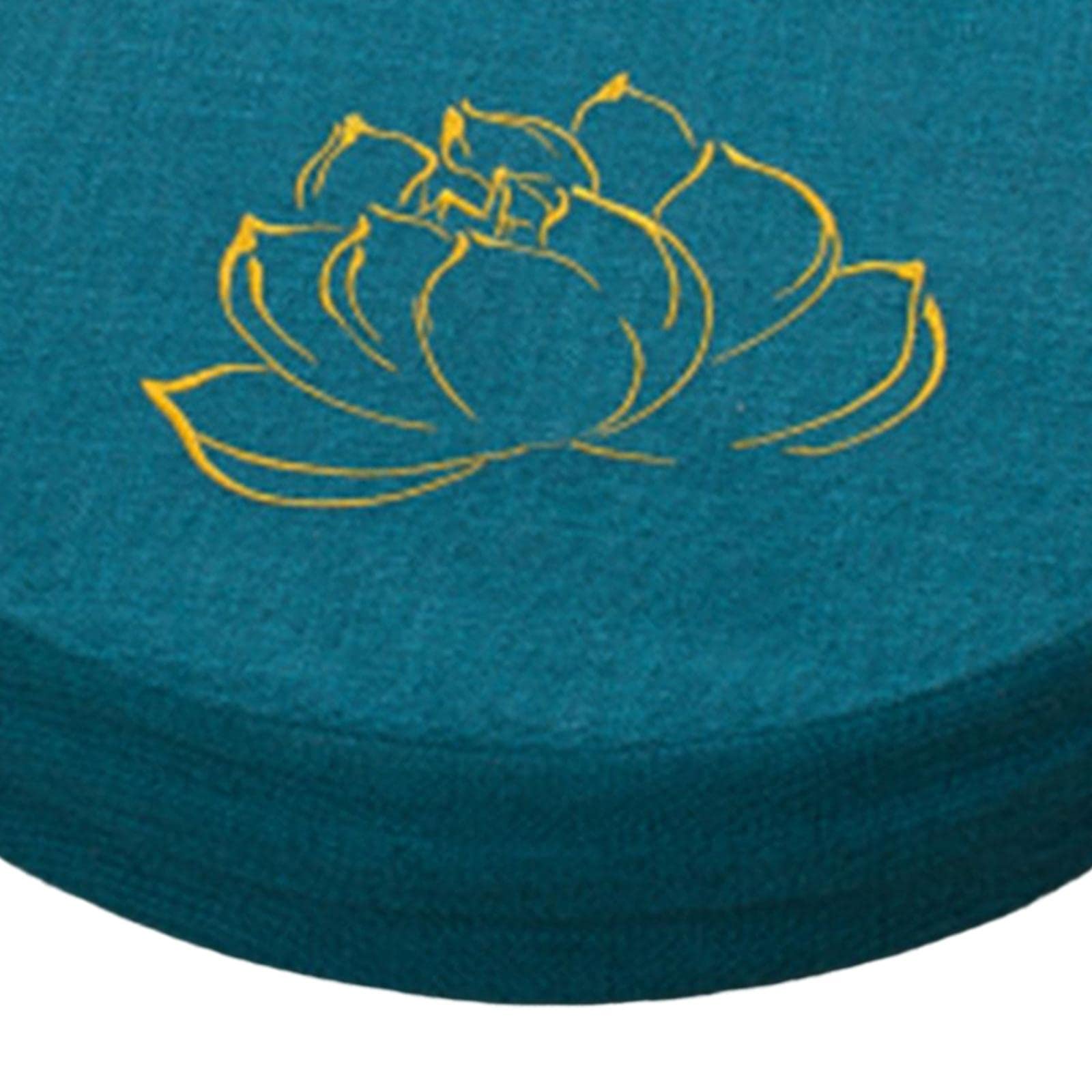 perfk Coussin de méditation de Yoga avec Housse Amovible Tapis de Tatami Japonais Accessoires de méditation Oreiller de Sol pour Yoga Salon Cadeaux de, Bleu Foncé 6cm