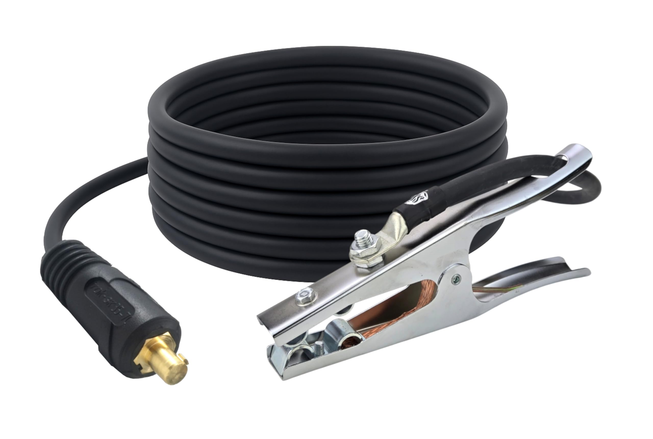 Abrazadera de suelo de soldadura de 350 Amp, cable de 1/0 AWG