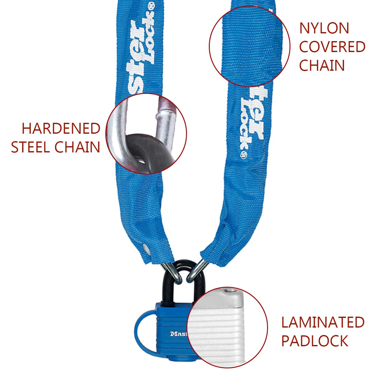 Chaîne antivol MASTER LOCK, L.0.5 m x Diam.18 mm | Leroy Merlin