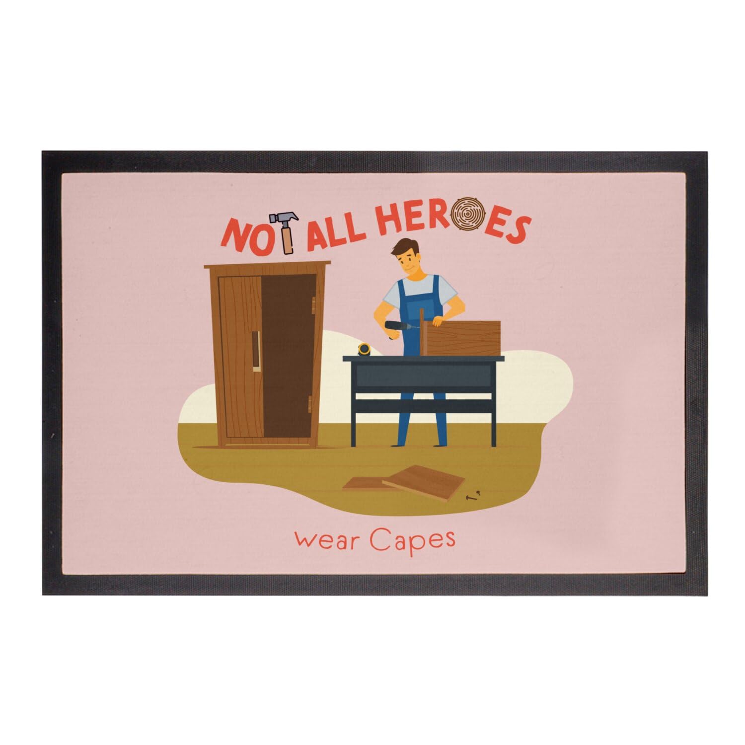 Paillasson Rose True Heroes Carpenter Cabinet Maker 75x50cm