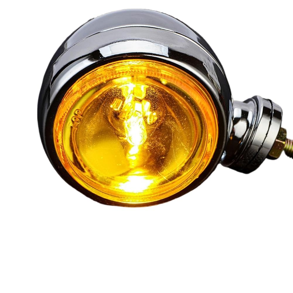 Motorcycle Fog Light Headlight Turn Lamp Bracket Compatible with Cafe Racer Bobber Chopper Spot Lamp(1PCS)