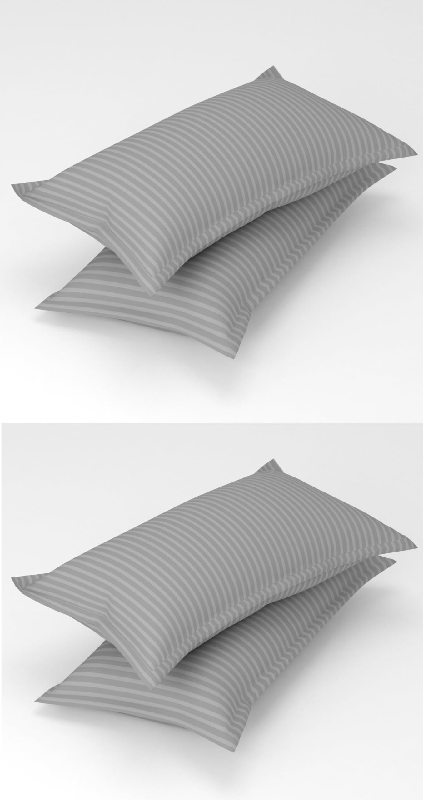 Beige Stripe Pillow Covers - Soft Cotton -13 Beige Stripe Pillow Covers - Soft Cotton -13