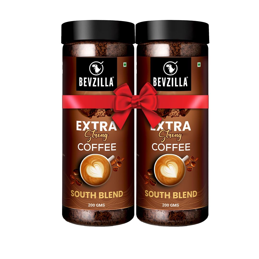 Bevzilla Xtra Instant South Blend (Chicory + Coffee) Coffee Powder - 2 X 200 Grams (400 Grams) |South Blend |Premium Taste| Filter Coffee| Ground Coffee| Chicory & Coffee (B0C74HJFYD) Amazon Price History, Amazon Price Tracker