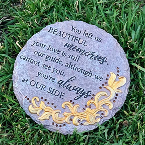 Memorial Stepping Stone - in Memory of Loved One Gifts - Memorial Gifts (Memorial Stones How Sympathy Gifts for Loss of Loved one)
