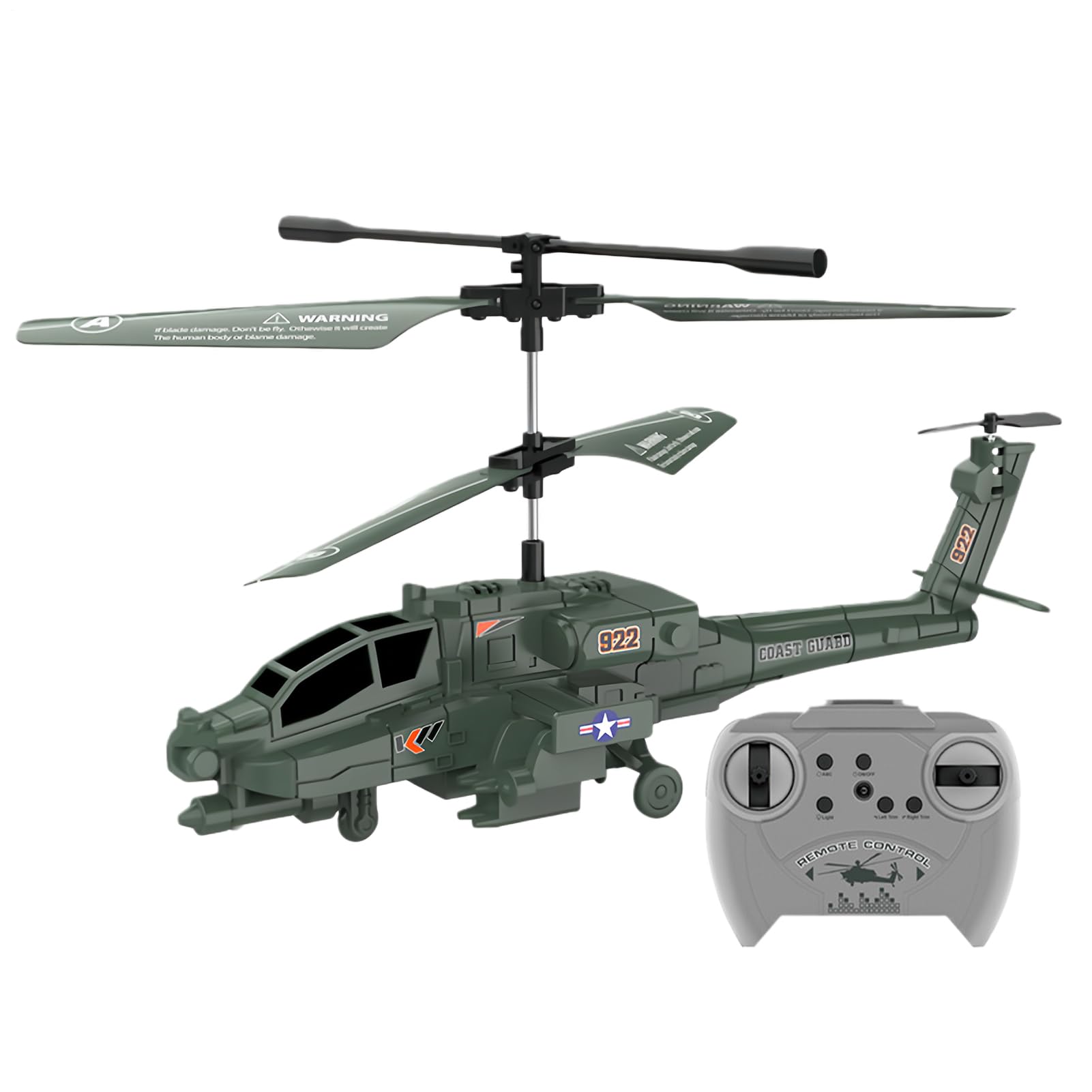 RC Helicopter For Adults & Kids - RC Helicopter | Realistic Cool Indoor Outdoor Airplane With Light & Sound | Remote Control Airplane Toys | For Boys Girls Teen Family Friends Fun Play Experience
